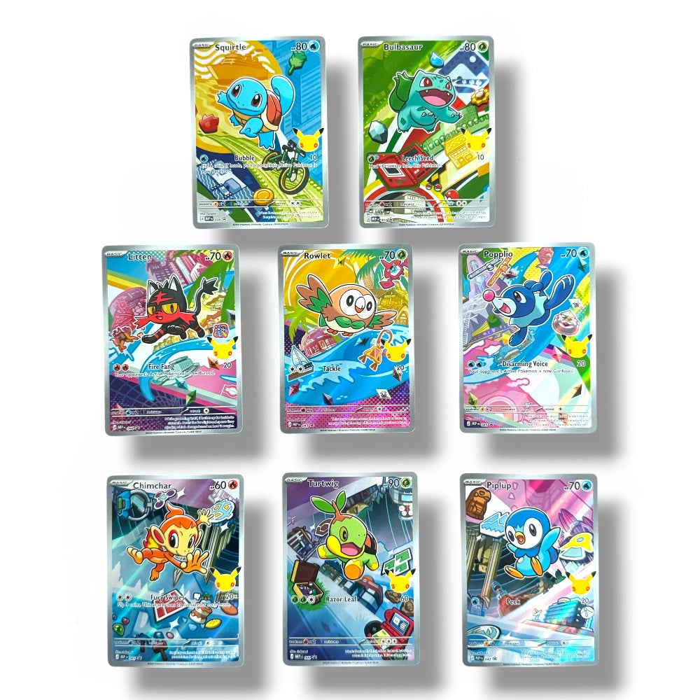 pokemon cards 30th anniversary Anniversary Pokémon TCG First Partner Illustration Collection 30th Ann –  PullNBangrz