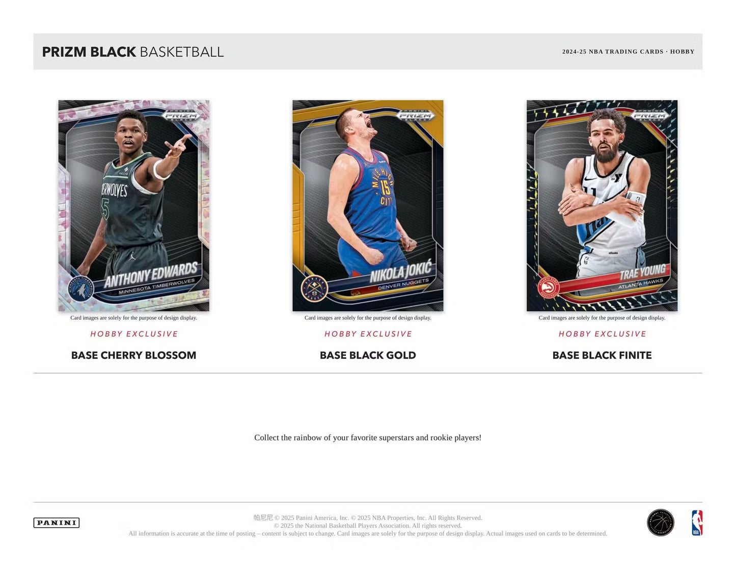 2024/25 Panini Prizm Black Basketball Hobby Box