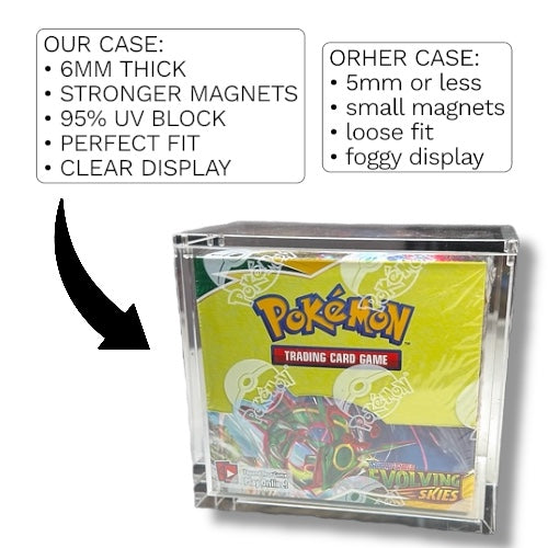 Acrylic Display Case English Pokemon Booster Box
