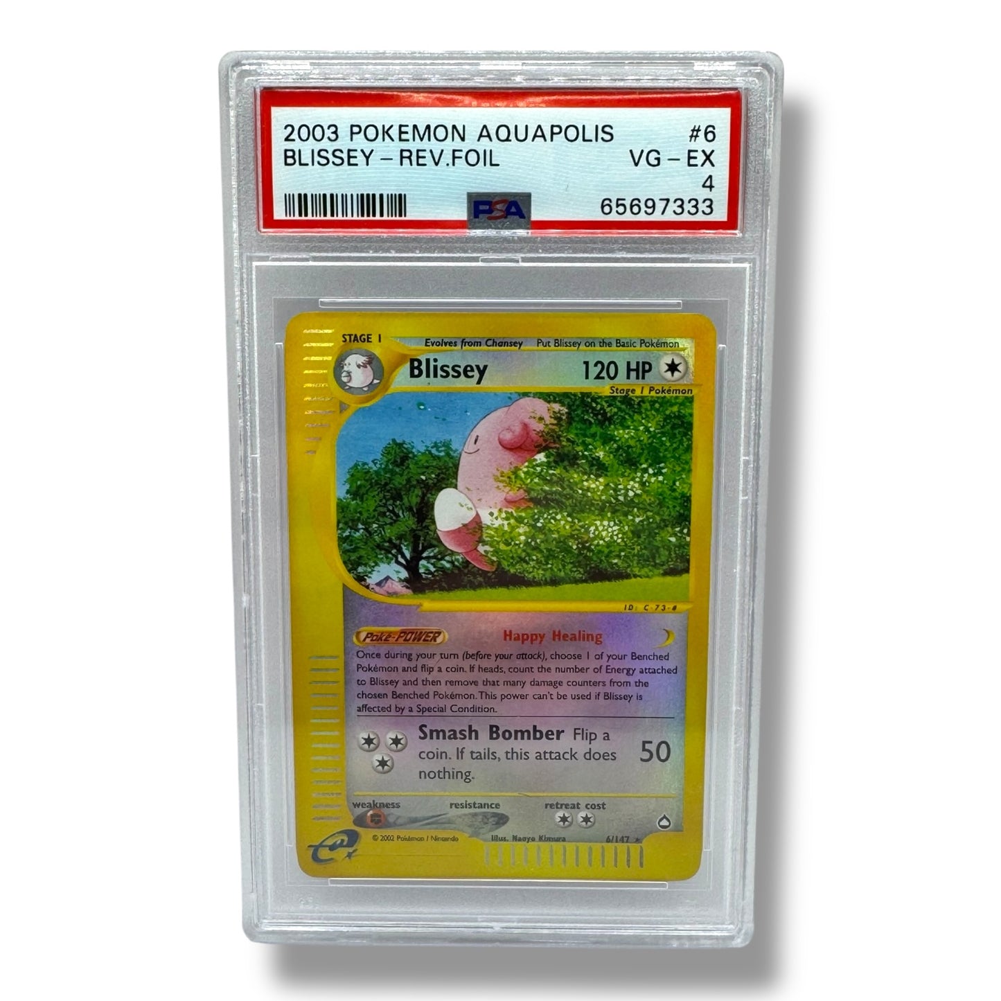 Blissey 6/147 Reverse Holo PSA 4