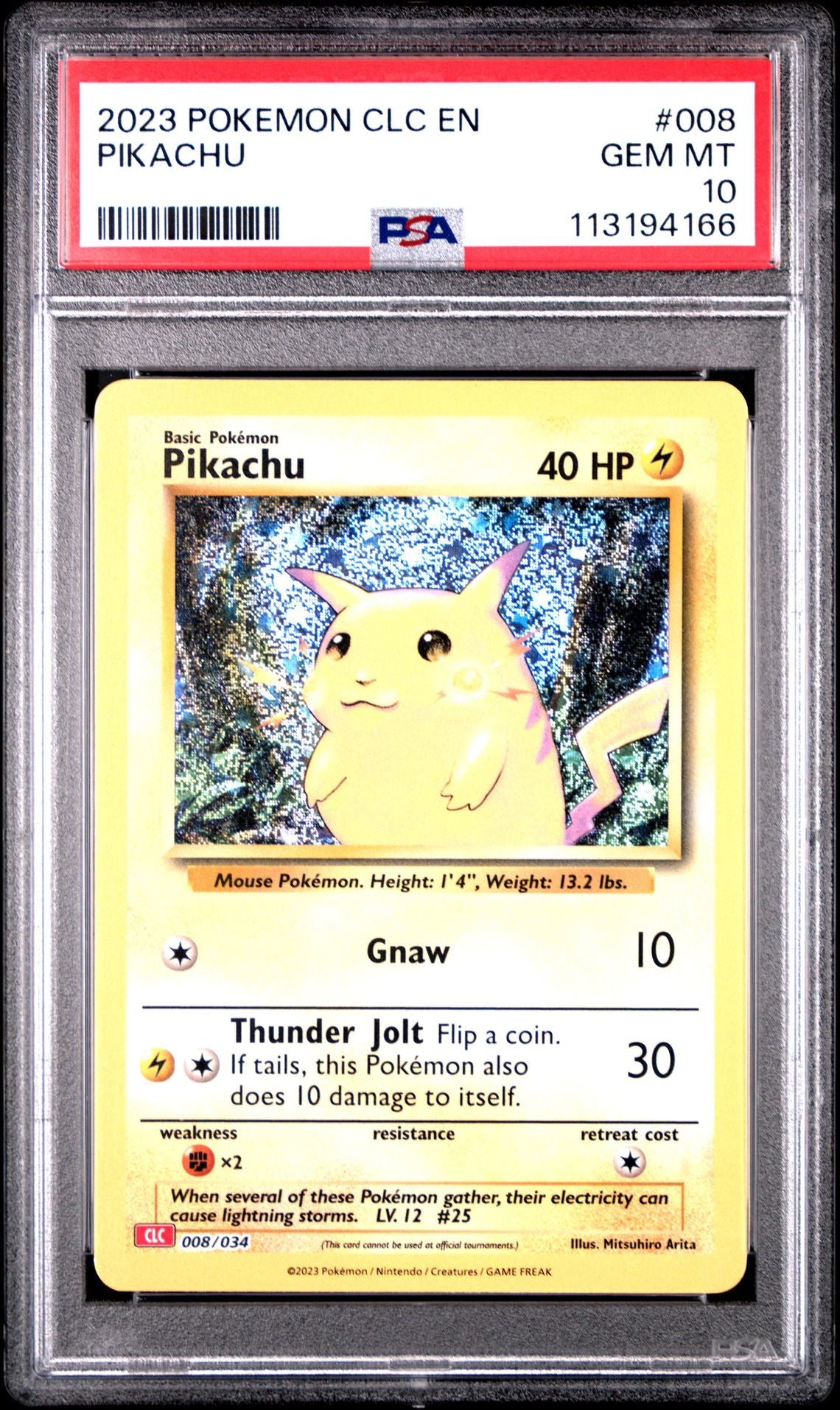 PSA 10 -2023 Pikachu Pokemon Classic Collection