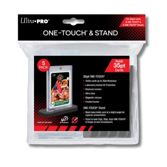 Ultra PRO 5 Pack ONE-TOUCH 35pt Magnetic Card Holders and Display Stands