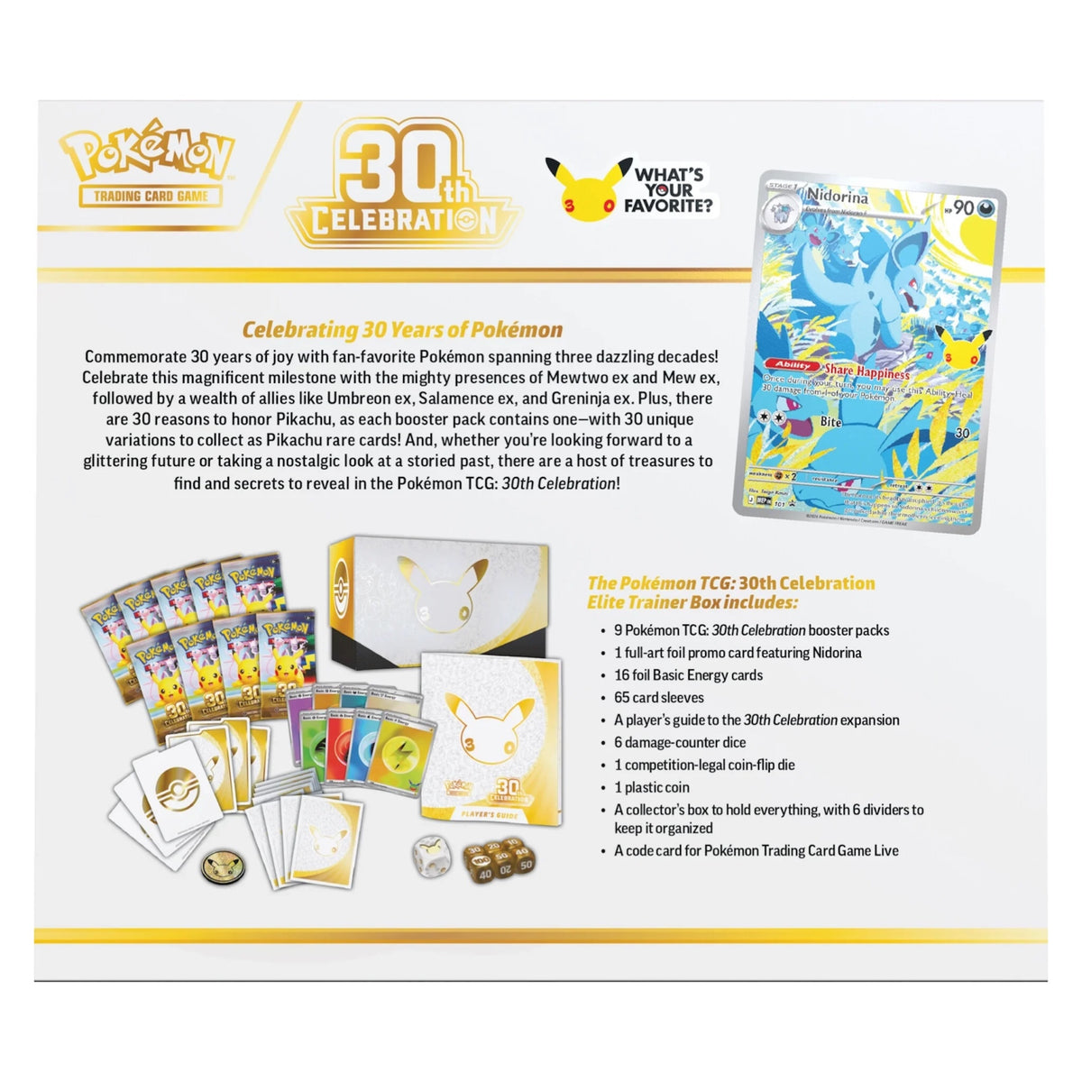 Pokémon TCG: 30th Anniversary Elite Trainer Box