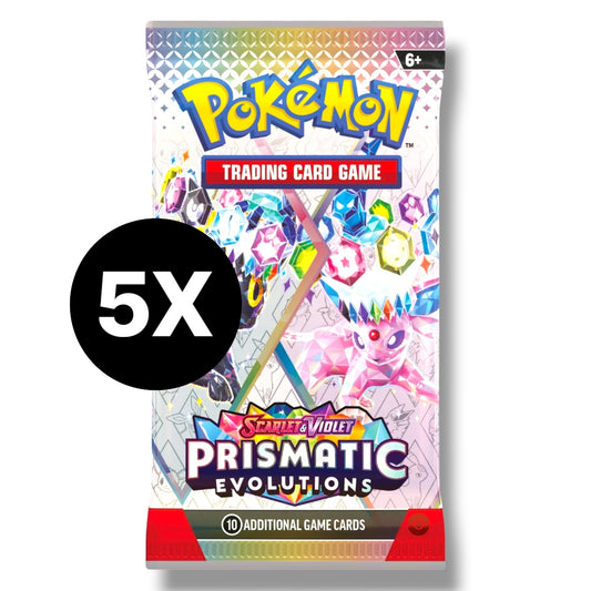 Prismatic Evolutions Pokemon 5X Booster Pack