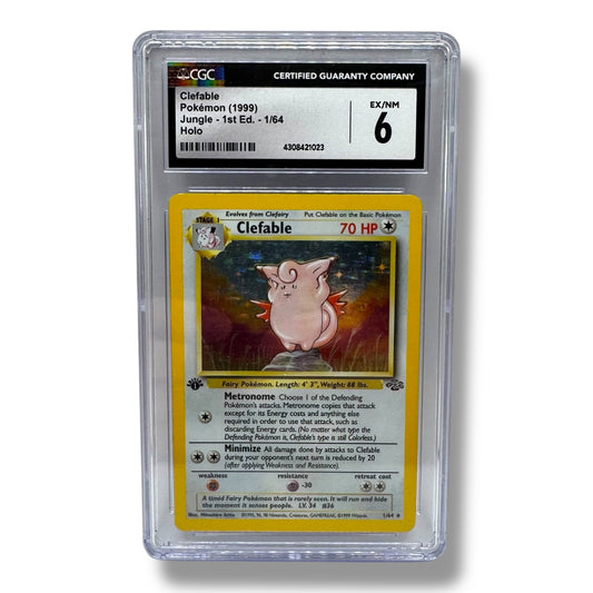 CGC 6 Clefable 1/64 Holo 1st Edition