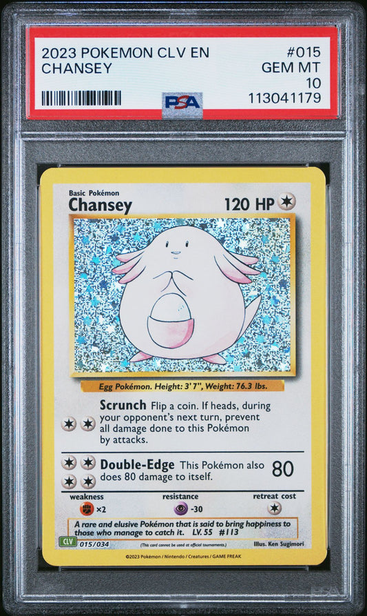 PSA 10 -2023 Chansey Pokemon Classic Collection