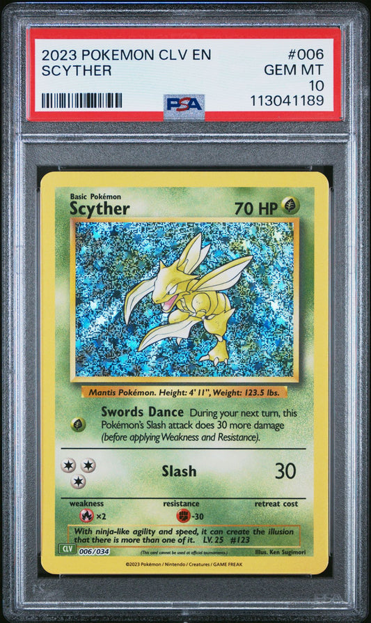 PSA 10 - 2023 Scyther Pokemon Classic Collection